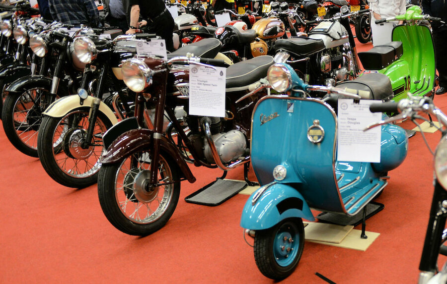 More of the bikes - and a helping of nostalgia for any passing 60s Mods! (Courtesy Alastair Hamilton)