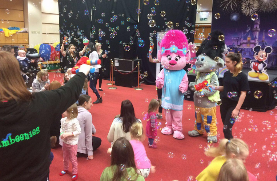 Trolls and Bubbles at the Baby and Childrens Show 2017 (Image courtesy of Jenny Teale)