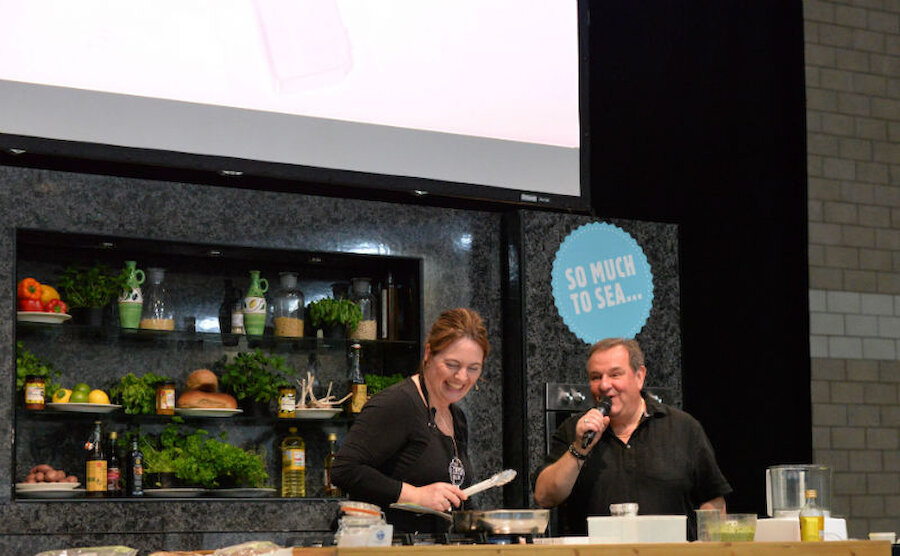 Cooking challenges and demonstrations are always popular at the Taste of Shetland Festival (Courtesy Alastair Hamilton)