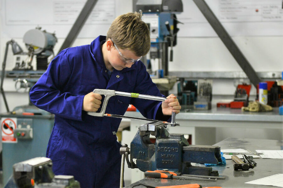Students learn valuable fabrication skills (Courtesy Alastair Hamilton)