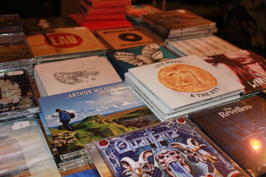 A selection of CDs by local artists on sale at The Bop Shop - Image courtesy Alex Garrick Wright