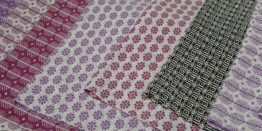 Intricate patterning on Joan Fraser's knitwear (Courtesy Alastair Hamilton)