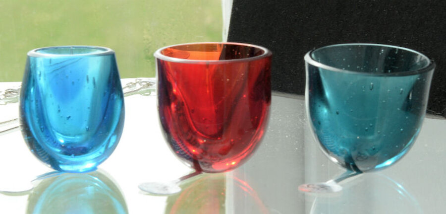 Cheryl produces many different kinds of glassware (Courtesy Alastair Hamilton)