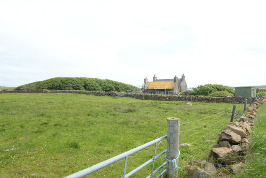 The woodland and house at Halligarth, Unst (Courtesy Alastair Hamilton)
