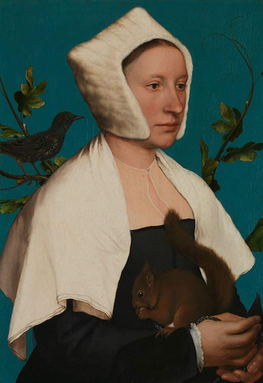 A Lady With a Squirrel and a Starling (Courtesy Shetland Museum and Archives and the National Gallery)