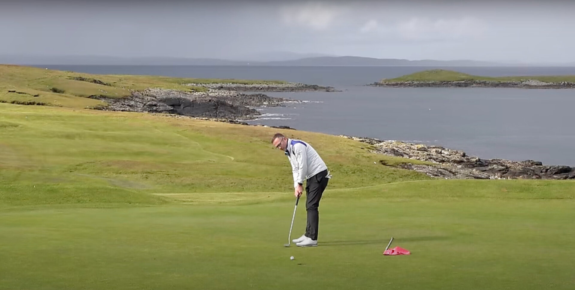 Taking on the UK's most northerly golf course in Whalsay.