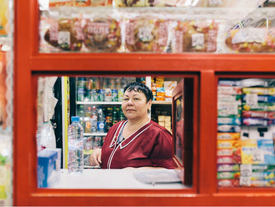 One of Heather Shuker's photographs of Moscow kiosks (Courtesy Heather Shuker)