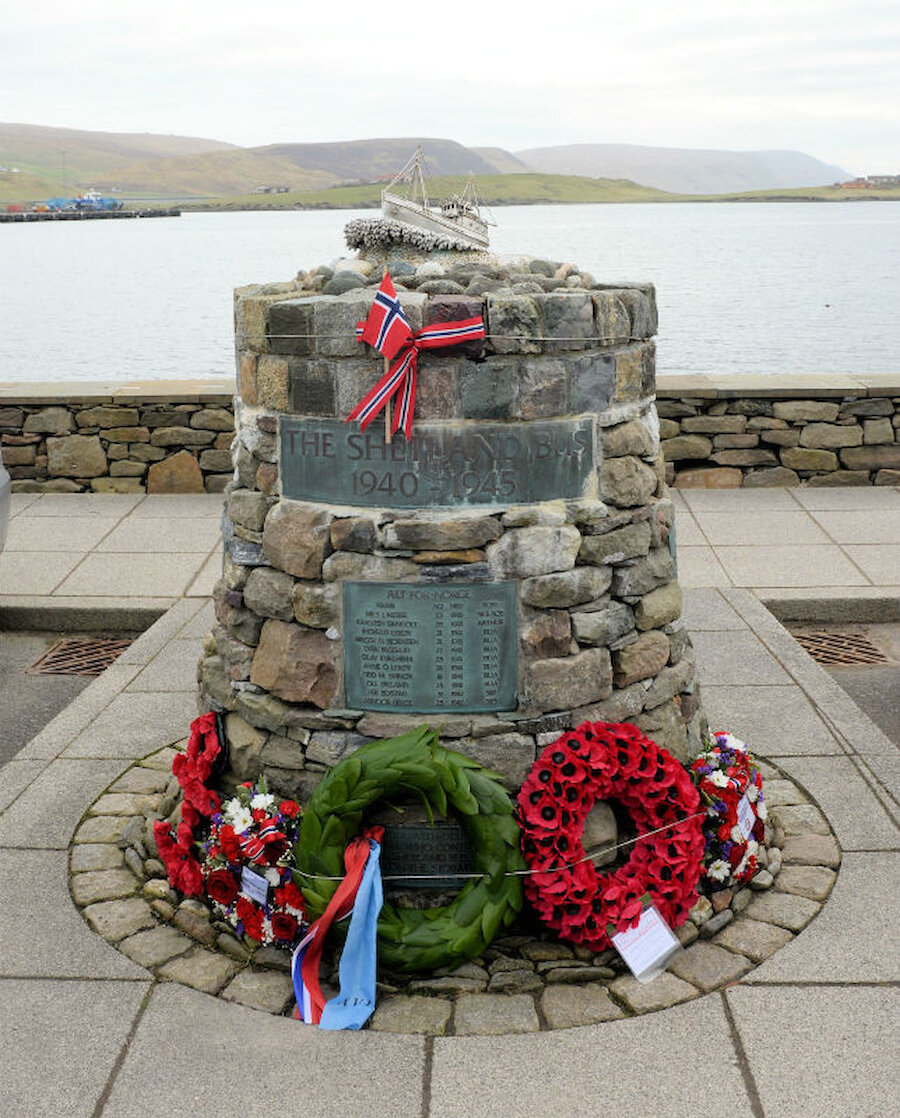 The Shetland Bus memorial (Courtesy Alastair Hamilton)