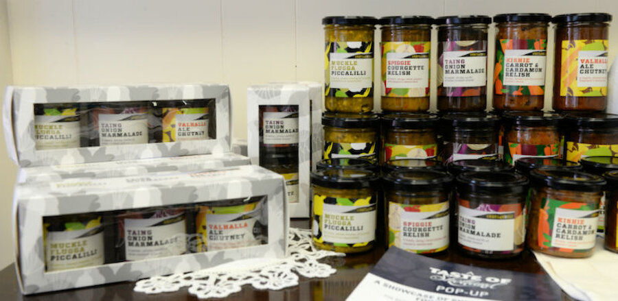 A range of pickles and chutneys from Shetland Deli (Courtesy Alastair Hamilton)