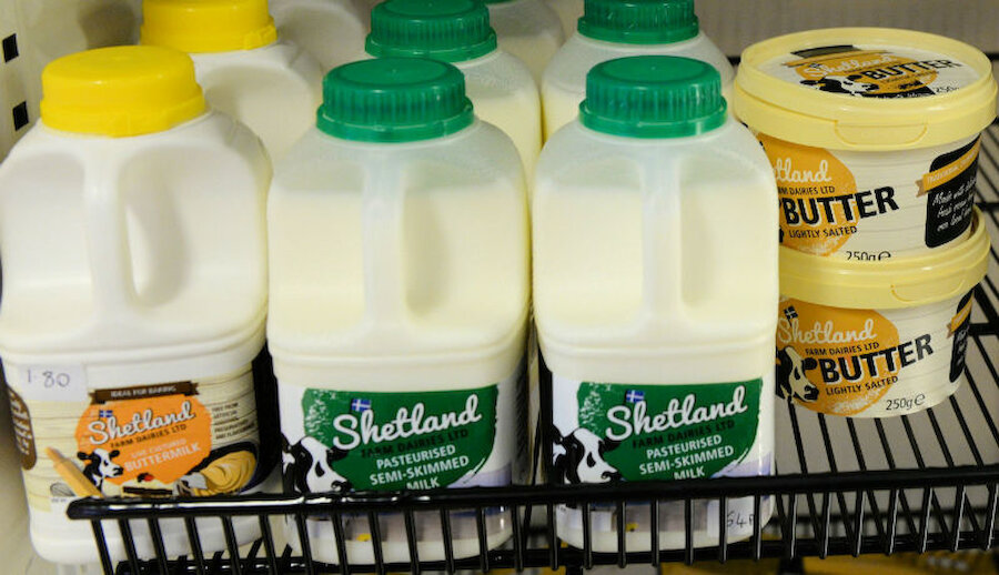Buttermilk, milk and butter are among the dairy products on sale (Courtesy Alastair Hamilton)