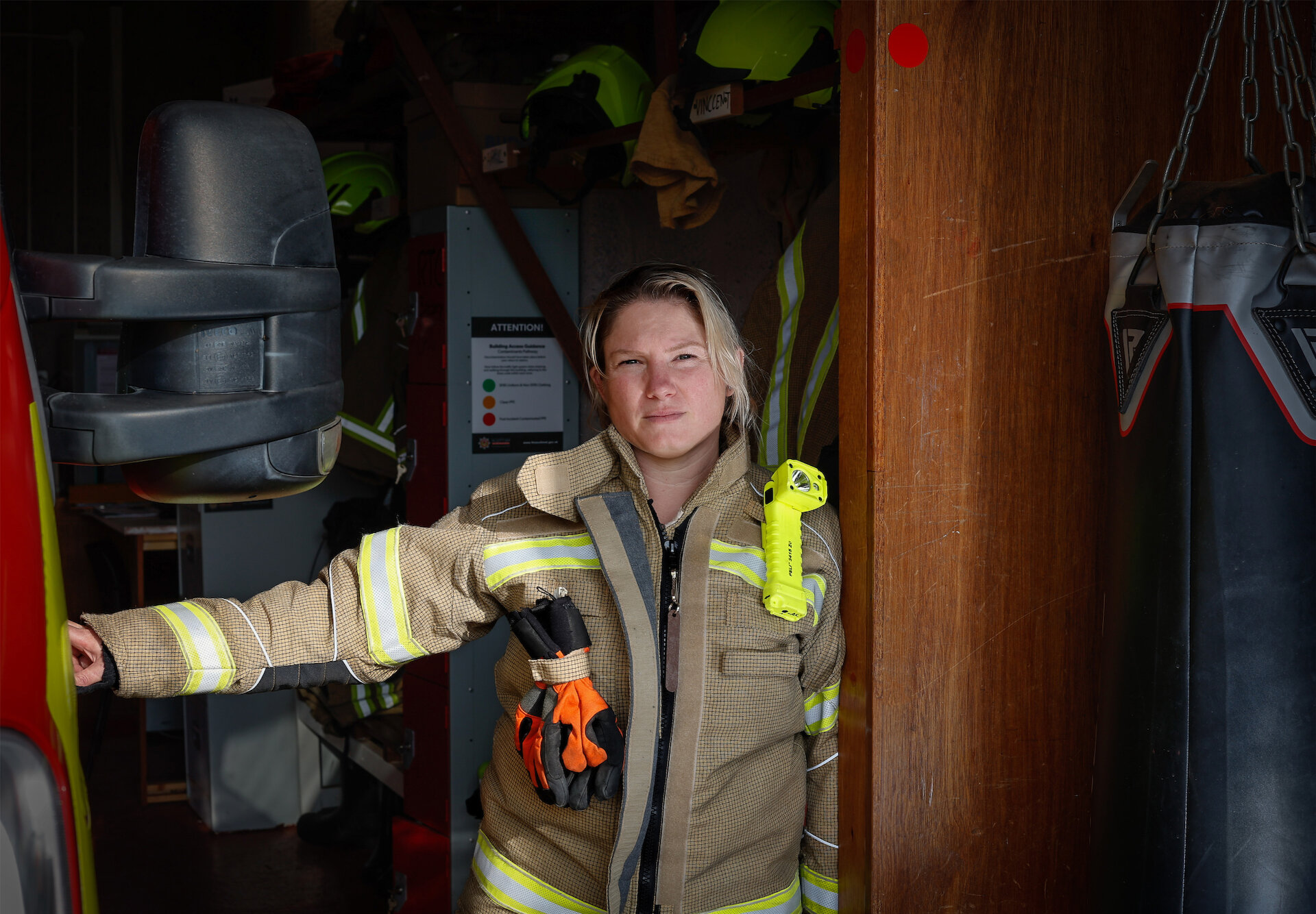As well as working for the NHS Shetland, Apryl is a retained firefighter.