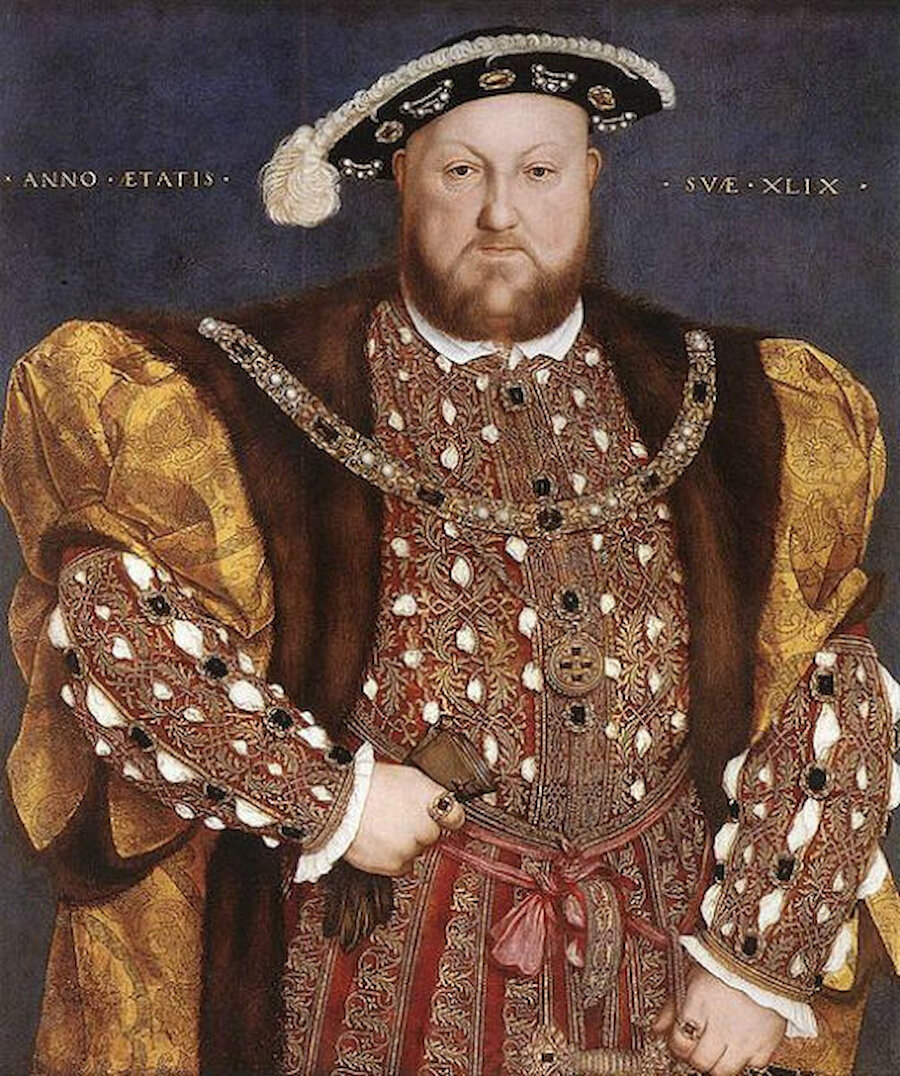 One of the portraits of Henry VIII by Hans Holbein. Henry VIII apparently regarded such images as having great propaganda value (Public domain, via Wikimedia Commons