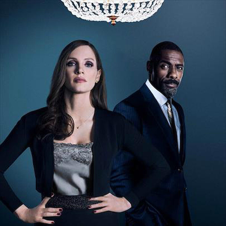 Jessica Chastain and Idris Elba star in 'Molly's Game', directed by West Wing creator Aaron Sorkin (Courtesy Shetland Arts)