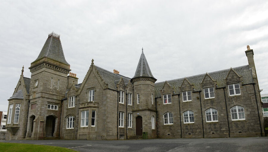 The original school building, begun in 1860 and opened in 1862 (Courtesy Alastair Hamilton)