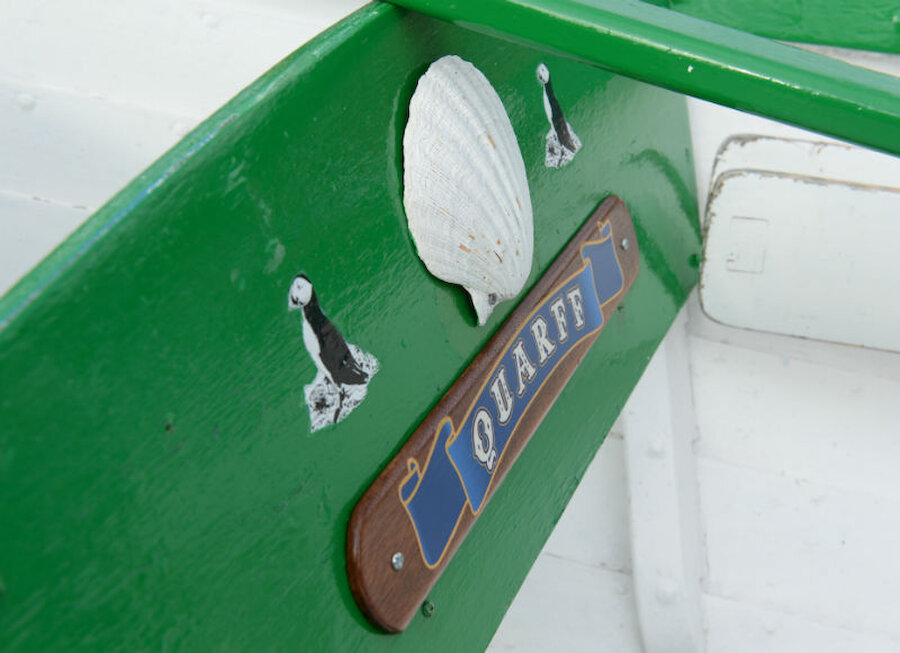 A detail from one of the boats on show at Hay's Dock (Courtesy Alastair Hamilton)