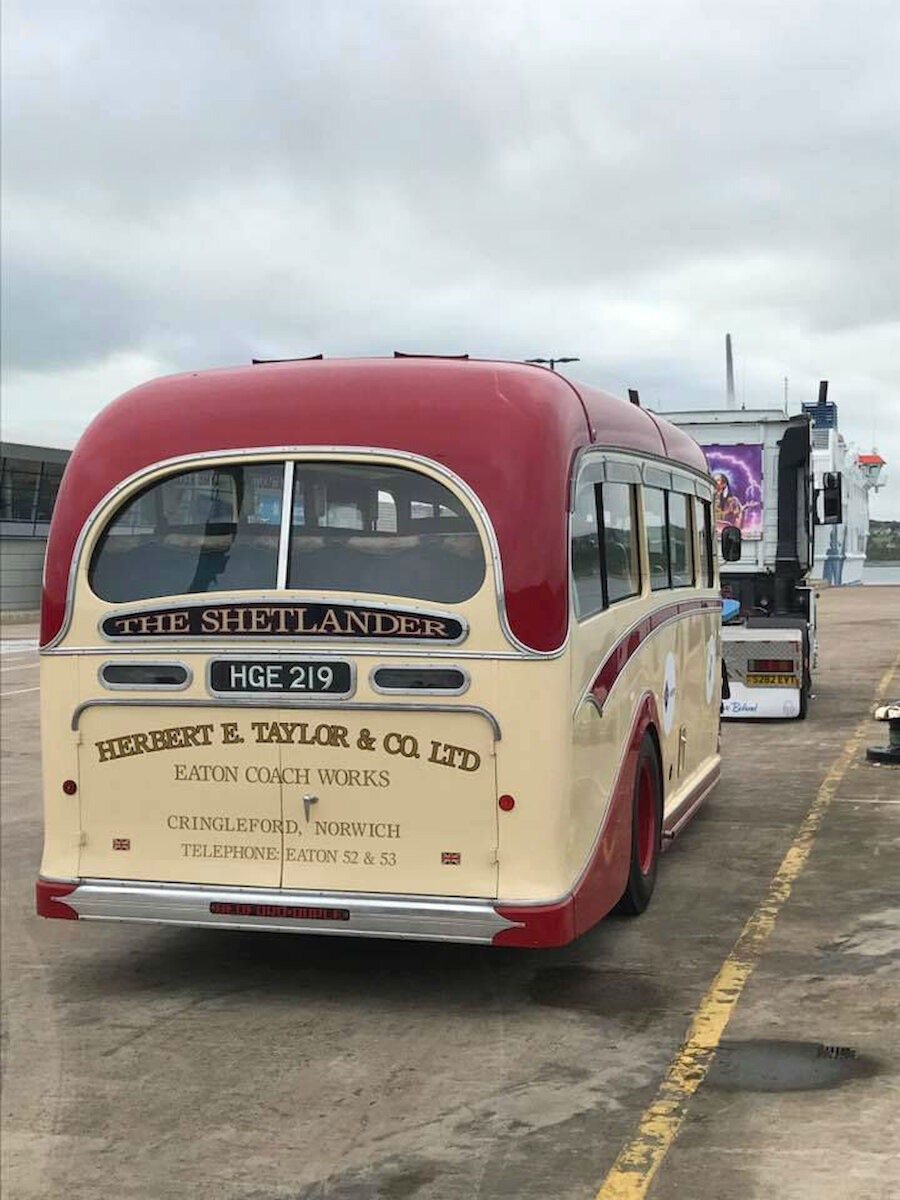 The rear view: classic coach design (Courtesy Shetland Coach Trip)