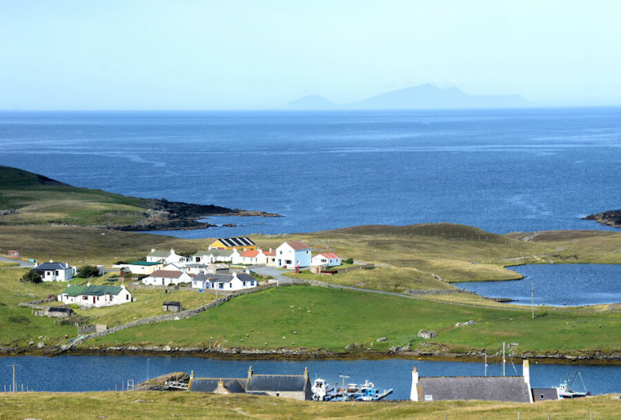 People across Shetland assessed their district. Here, the island of Foula is seen from Bridge End (Courtesy Alastair Hamilton)