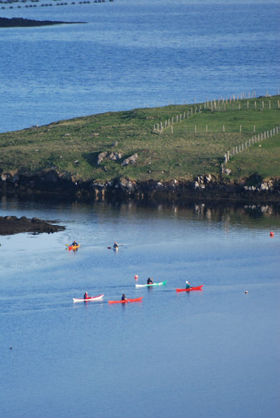 The sheltered waters around Burra Isle are popular with kayakers (Courtesy Alastair Hamilton)