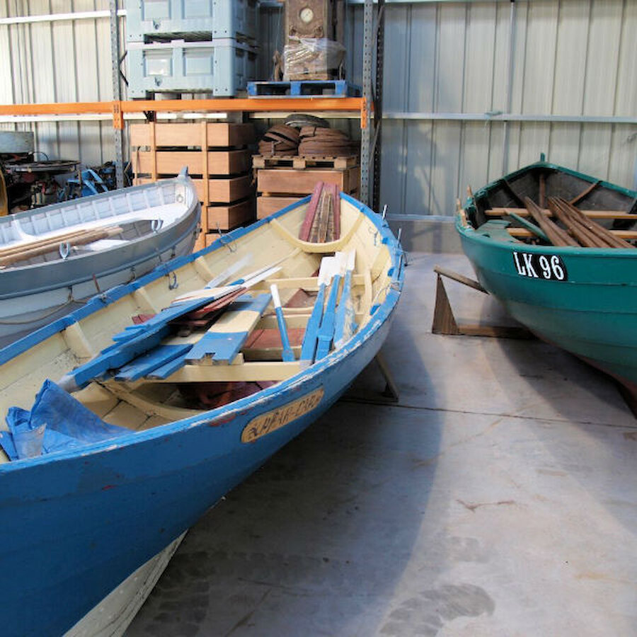 Some of the boats in the Shetland Amenity Trust's boat store (Courtesy Shetland Amenity Trust)