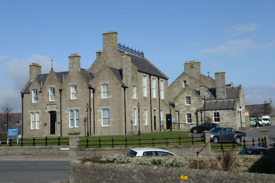 Exterior shots of the real Lerwick Police Station and Sheriff Court feature in 'Shetland' (Courtesy Alastair Hamilton)