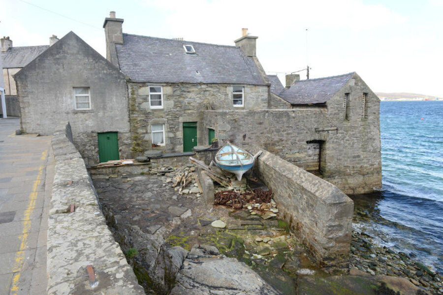 The Lodberrie, on Lerwick's historic waterfront, plays the part of Perez' house (Courtesy Alastair Hamilton)