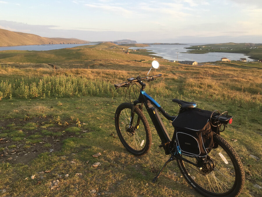 Cycling is a popular way of touring Shetland. | Alastair Hamilton