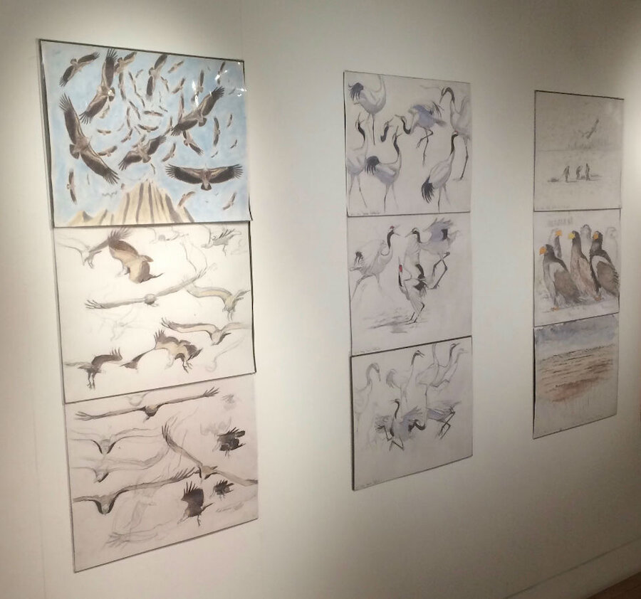 Some of the larger-scale work on display (Courtesy Alastair Hamilton)
