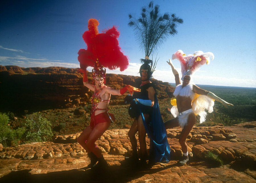 A scene from The Adventures of Priscilla, Queen of the Desert (Courtesy Shetland Arts/Gramercy Pictures)