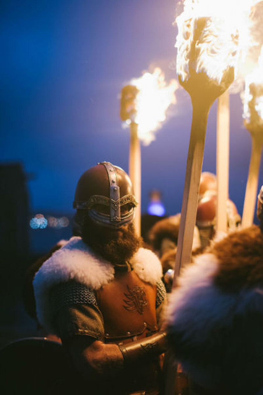 The costumes, featuring sheepskins, leather and chain mail, were very impressive (Courtesy Alex Mazurov)