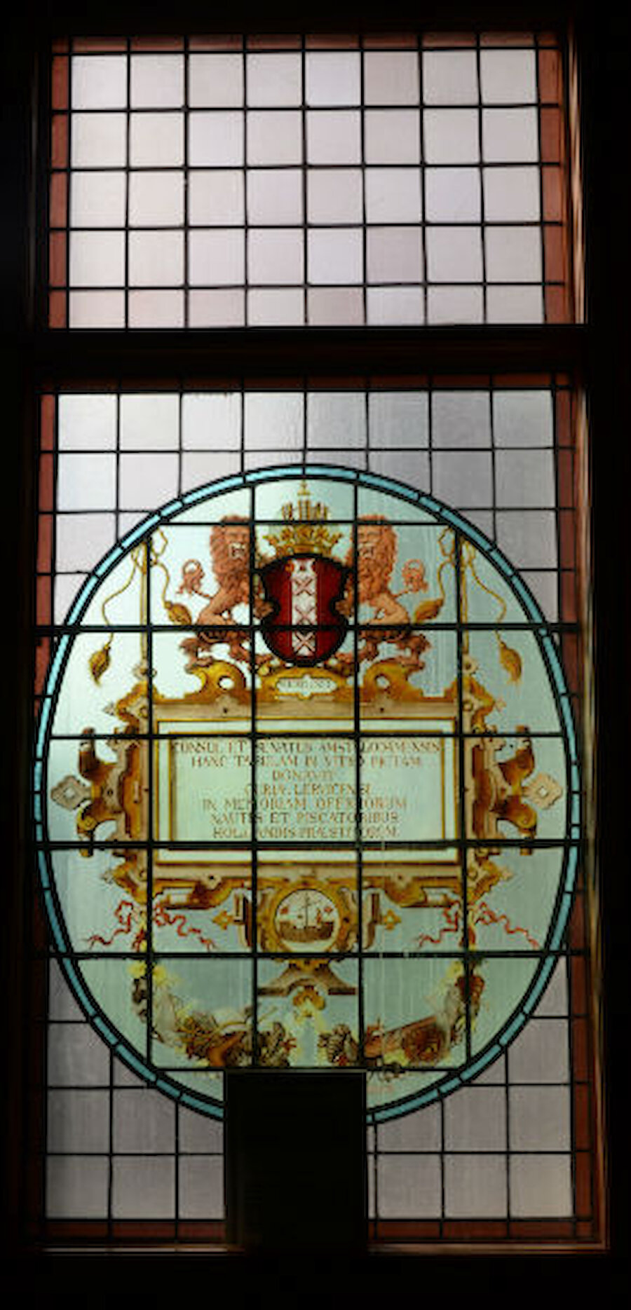 The Amsterdam window, in the Council Chamber (Courtesy Alastair Hamilton)