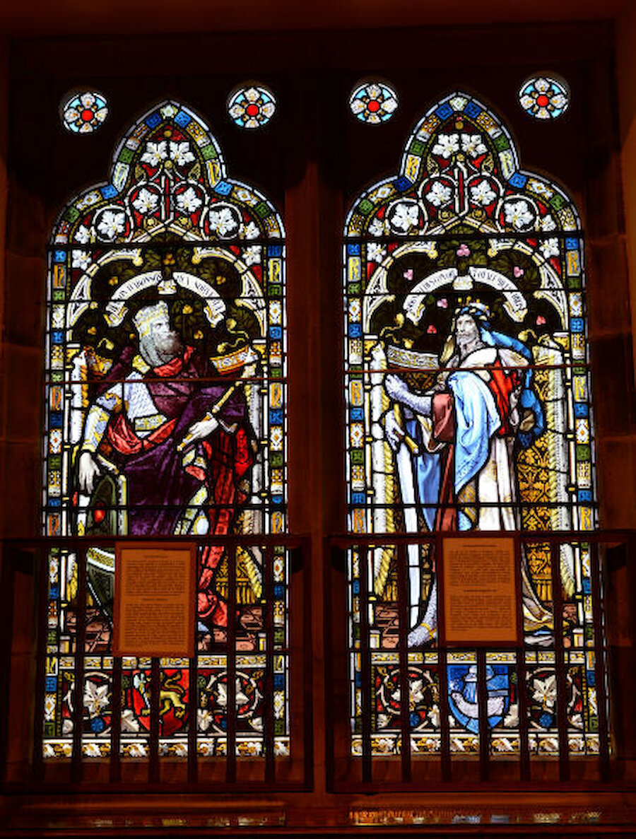 One of the pairs of windows in the west wall (Courtesy Alastair Hamilton)