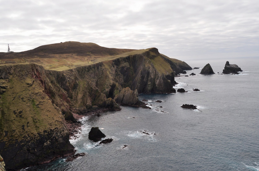 The western cliffs of Fair Isle (Courtesy Promote Shetland)