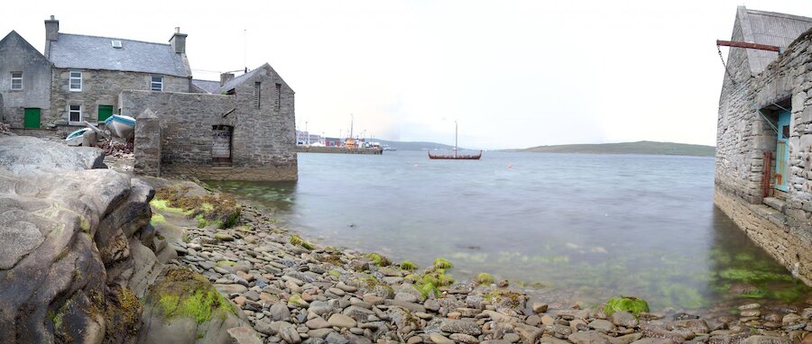 The lodberries, on Lerwick's southern waterfront
