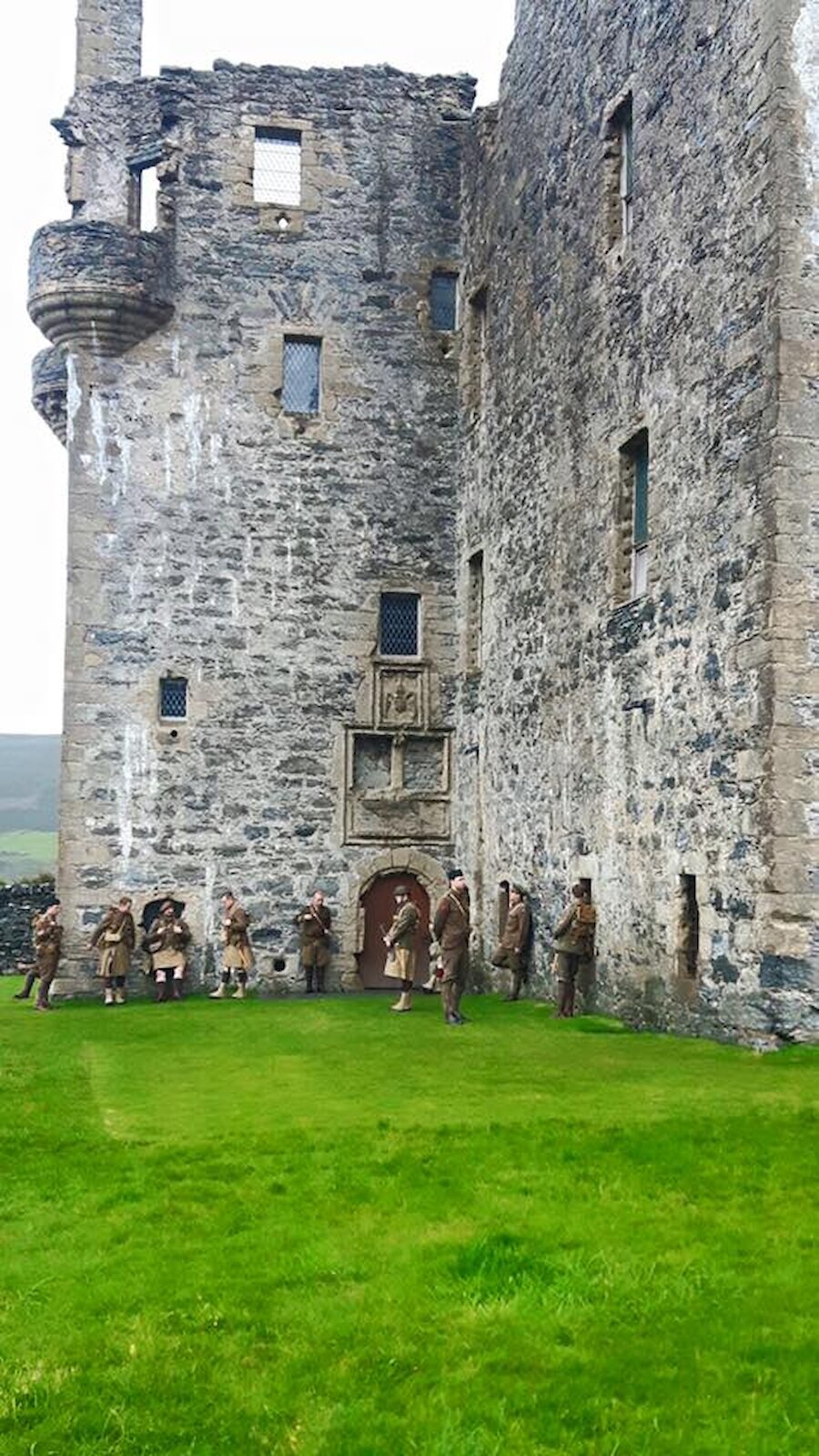 Soldiers at Scalloway Castle (Courtesy Lisa Ward)