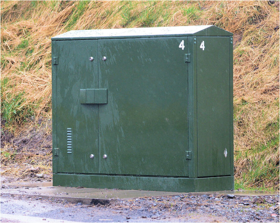 The green roadside cabinets needed for high-speed broadband have already been installed in many communities.