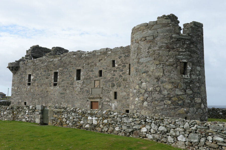 Muness Castle, in the south-east of Unst.